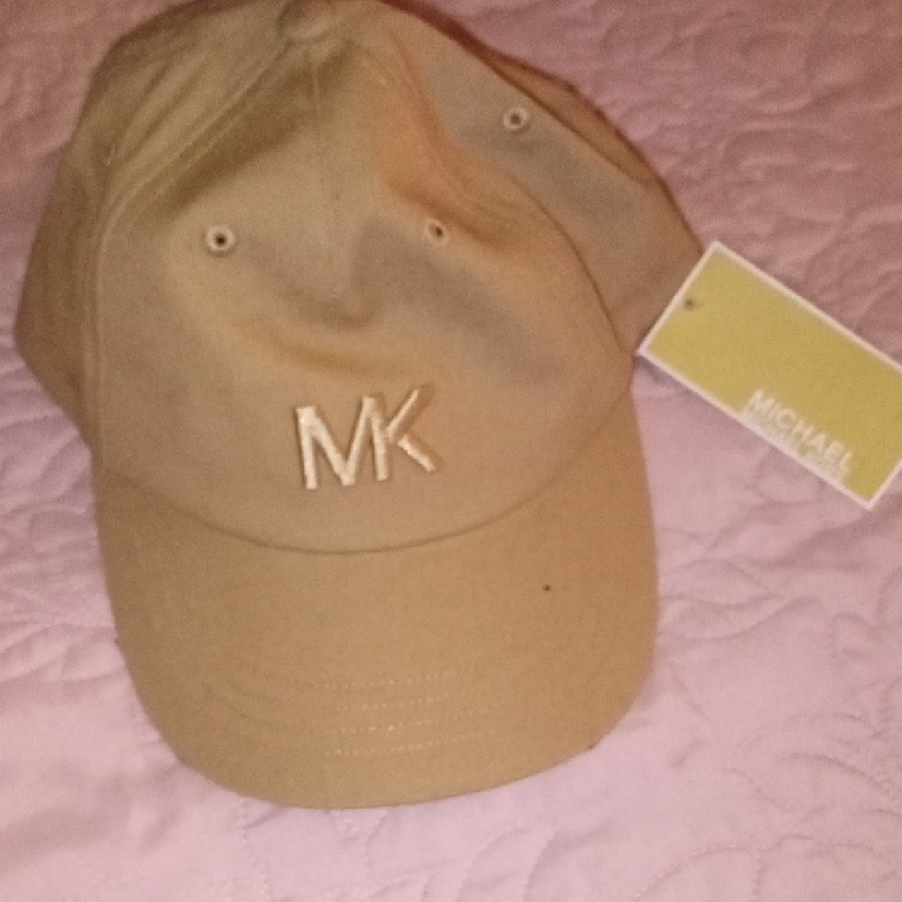 Michael Kors Tan Baseball Cap